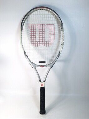Wilson Europa Tour Tennis Racket | Fused Graphite White Silver Racquet
